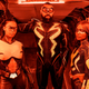 Thunder, Black Lightning, and Lightning suited up for action